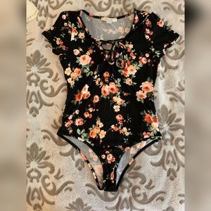 Adam Levine Floral Bodysuit Size Medium